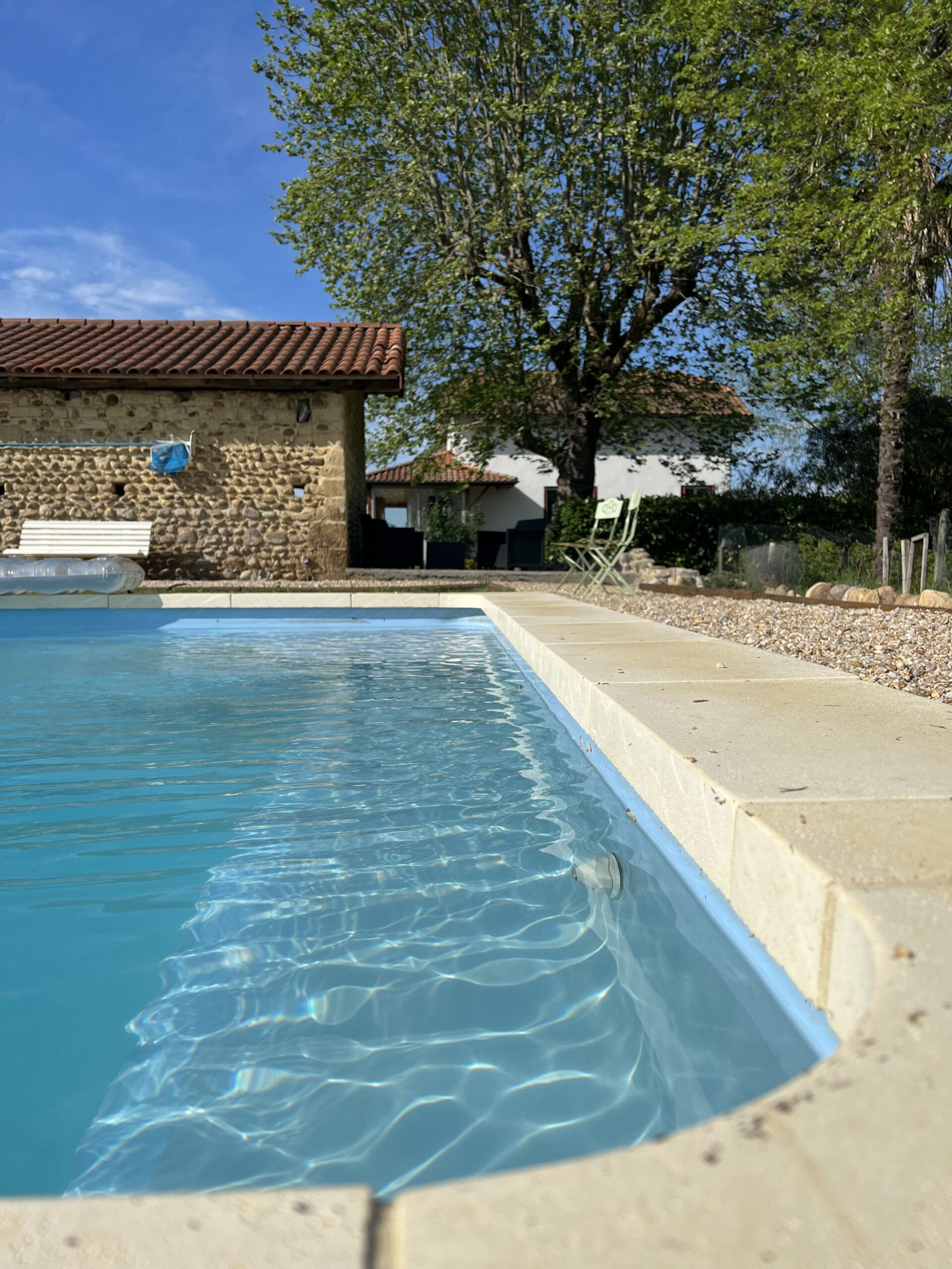 villa and pool view